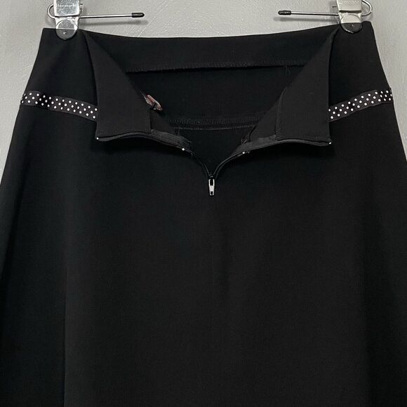 Vintage Joe Benbasset Size 11 Black Swing Skirt Dark Gothic Pin up Y2K Preppy - Picture 4 of 8